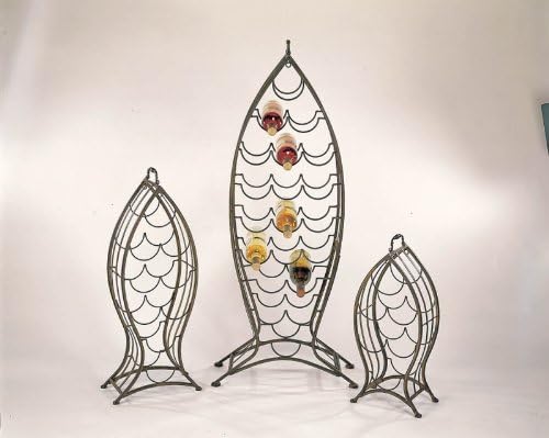 Nested Fish Wine Rack Set,Metal,Set of 3