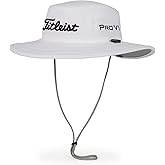 Titleist Men's Tour Aussie Golf Hat, White/Black