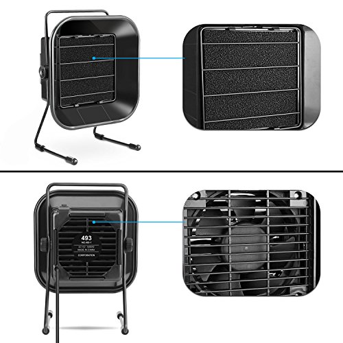 Flexzion Solder Fume Extractor Smoke Absorber - Benchtop Flux Fume Air Filter Exhaust Fan Ventilation System Portable Adjustable Angle with Activated Carbon Filter for Soldering Bench Top Work Station - Thumbnail 3