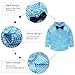 Baby Boys Gentleman Outfits Suits, Infant Shirt+Pants+Bow Tie Suit Clothes Set Outfit Blue(4-7 Months Blue)