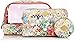 Oilily Women's Accessories Makeup Case Diamond Flowers Travel Cosmetic Package (Blush)