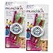 Munchkin Click Lock Replacement Straws, Pink/Green, 4-Count