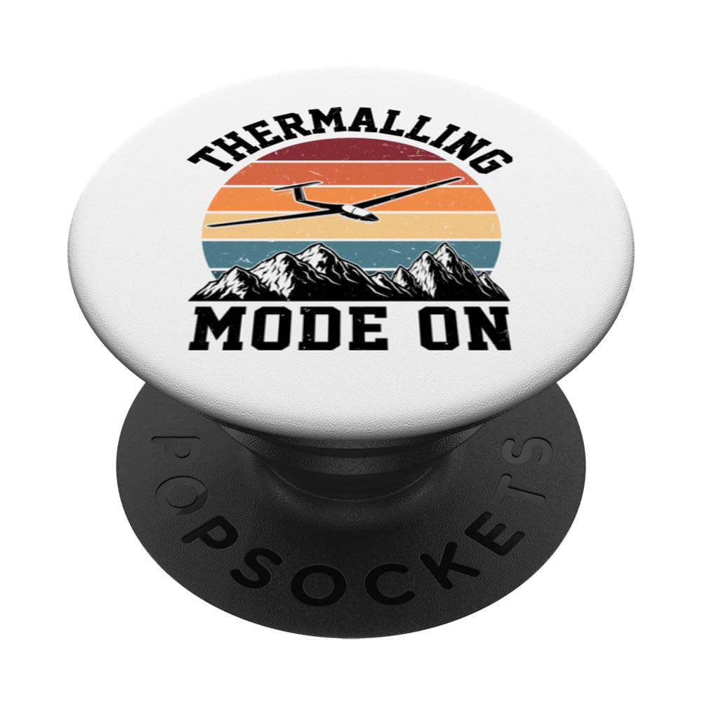 Thermals Soaring Sailplane Pilot Glider Aviation Enthusiast PopSockets Swappable PopGrip