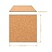 50 Pack Self-Adhesive Cork Sheets Squares 4