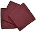 Eurow Microfiber Waffle Weave Dish Cloth (3-Pack, Burgundy)