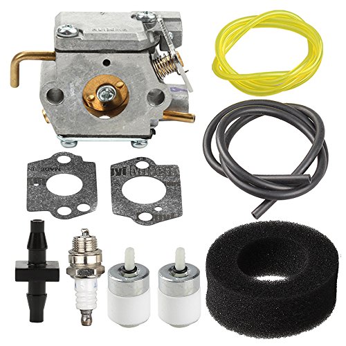 Harbot 753-05133 Carburetor with Air Fuel Filter Line for Troy Bilt TB20CS TB20DS TB10CS TB70FH TB70SS TB90BC TB65SS Yard Man YM20CS YM70SS YM90BC Y780 WH80BC MS2550SE MS2560SE WH25CS String Trimmer
