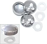 SISI UK Chrome Dome Screw Cover Caps for 6g 8g Mirror Screws Pack of 10 view 5