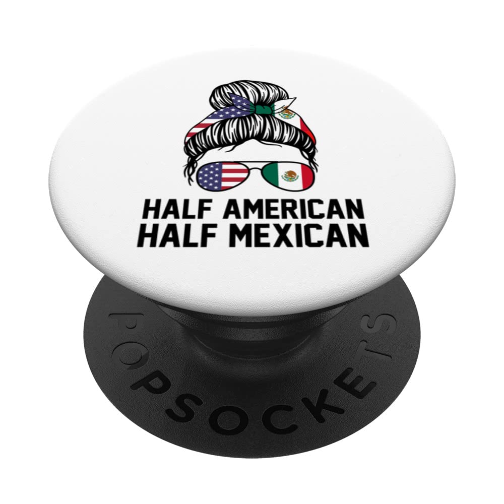 Half American Half Mexican Mexican PopSockets Swappable PopGrip