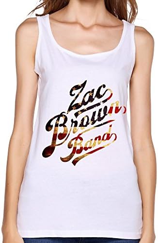 LOHUIOI Women's Zac Brown Band Tank Top Size M White
