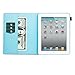 Dteck Case for iPad 2/3/4, PU Leather Stand Case Auto Sleep/Wake Function [Card Slot] Flip Folio Protective Shell Magnetic Closure Wallet Smart Cover for Apple iPad 2 3 4 - Smile Panda