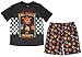 Five Nights at Freddy's 'Jump Scare Bear Checker Board' Video Game Pajama 2pc Short Set, Black, 8
