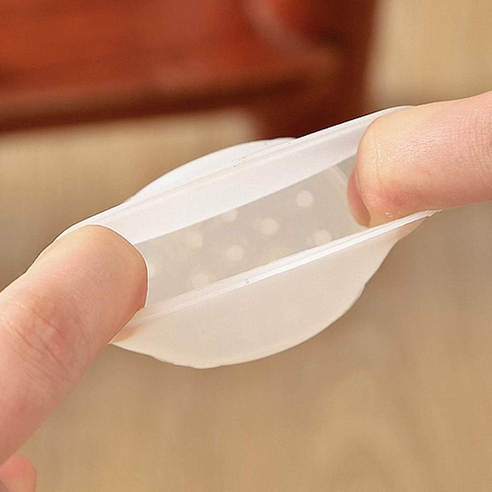 Furniture Silicon Protection Cover, Chair Leg Caps Silicone Floor Protector Round Furniture Table Feet Covers, Table Covers Anti-Slip Prevent Scratches, Wood Floor Protector (4-Pieces, Transparent)