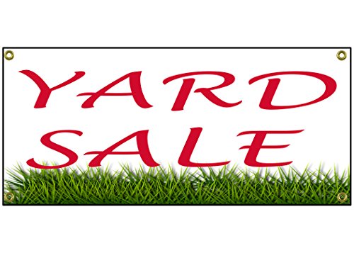 Yard Sale Banner Retail Store Home Shop Business Sign 36" By 15" Yard Garage Sale