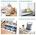 BLS Non-Slip Cushion Underlay Couch Underlay Pad, Keep Your Cushions Stay in The Place for Sofa or Outdoor Furniture, Upgraded Double Sided Anti-Slip Silicone + Felt in The Middle 24 x 24in(1 Pack)