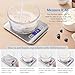 AMIR Digital Kitchen Scale, 5kg, 0.05oz/ 1g Cooking Scale, High Accuracy Food Scale, 6 Units, Back-Lit LCD Display, Tare & Auto Off Function, Stainless Steel & Slim Design Batteries Included (Silver)