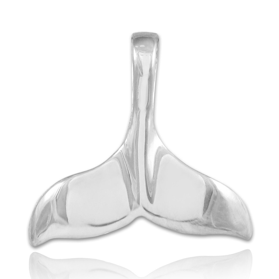 Photo 1 of 925 Sterling Silver Dolphin Whale Tail Pendant