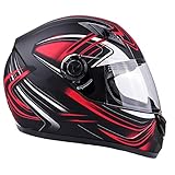 Typhoon Adult Full Face Motorcycle Helmet DOT