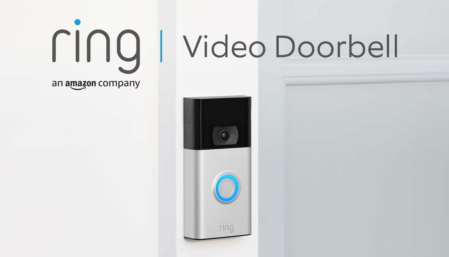 Certified Refurbished Ring Video Doorbell (2nd Gen)|Wireless Video Doorbell Security Camera with 1080p HD Video,battery-powered,Wifi,easy installation|Works with Alexa|30-day free trial of Ring Home