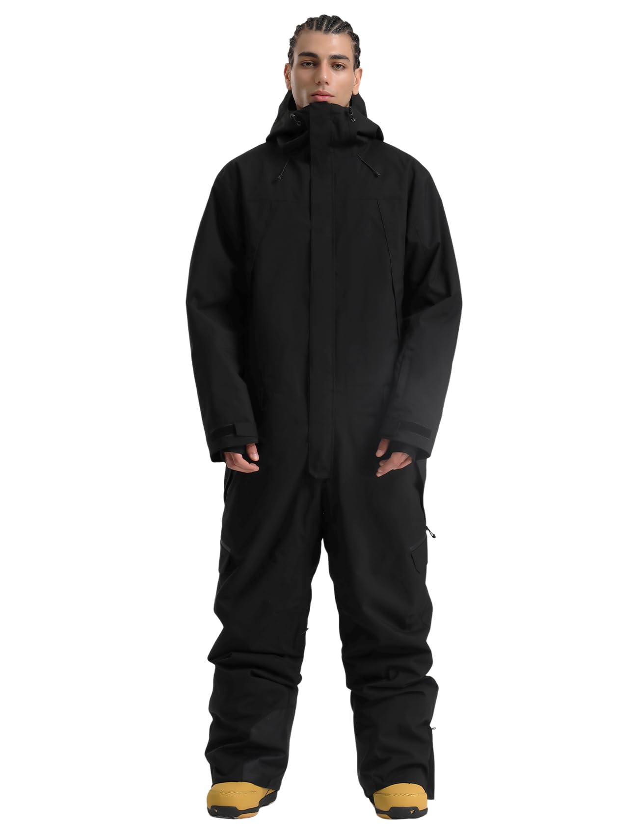 Photo 1 of GSOU SNOW Men Ski Suit One Piece Snowsuits Snowboard Jacket Waterproof Snow Ski Jumpsuit Windproof Insulated Winter Sports