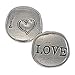 Crosby & Taylor Big Heart Love Lead-Free American Pewter Sentiment Coin