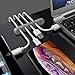Silicone Cable Holder Clips, SoloWIT Desktop Cable Organizer Cord Management with 4 Reusable Cable Ties for Power Cord/USB Charging Cable/Mouse Cable PC Office and Home