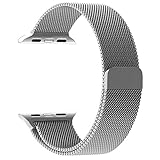 Penom 38mm Stainless Steel Mesh Loop Milanese Band with Magnetic Clasp for Apple iWatch Sports Edition - Silver