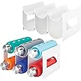 mDesign Soporte organizador de plástico moderno para botellas, para