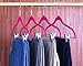 Utopia Home Velvet Skirt Hangers with Clips 12 Pack - Non Slip Velvet Clothes Hangers with Notches for Pants and Coat - Slim and Heavy Duty with 360 Degree Swivel Hook - Pink
