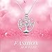 Angel caller Tree of Life Women Sterling Silver Necklace Colorful Diamond Eternal Love Heart Pendant Jewelry for Women Thanksgiving gift