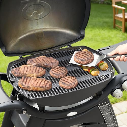 onlyfire Weber Q 300/3000 Series Cast Iron Gas Grill Grill - Replacement for 7646 - with 2 Mounting Brackets