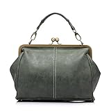 Realer Ladies Designer Cross Over Shoulder Bag Purses and Handbags for Women Army Green