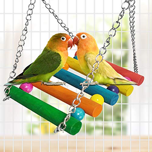 EKOMG 13 Packs Bird Swing Toys,Parrot Chewing Hanging Perches with