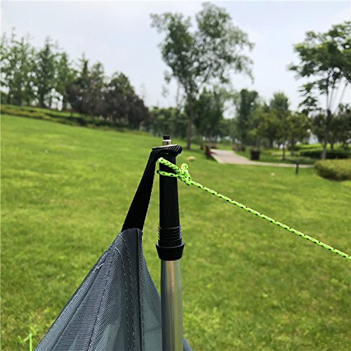 Survivalist Mosquito Net Canopy Camping Bed for Single- Compact and Lightweight Pyramid Mesh Tent - Thumbnail 3