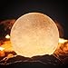 Gahaya Moon Lamp, Night Light for Kids 5.9 inch 3 LED Colors Moon Light with Stand, Remote and Touch Control USB Rechargeable, 3D Lunar Lamp Home Decor Gifts for Teen Boys Girls