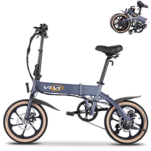 Vivi Folding Electric Bike 350W Motor, 48V 20AH Removable Battery 14