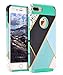 SKYLMW Compatible with iPhone 7 Plus Case, [Shock Absorption] Hybrid Dual Layer Armor Defender Protective Case Cover for Apple iPhone 7 Plus Mint Green Composition