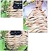 2 Pack Bird House, Hanging Birdhouse Hummingbird Nest Fiber Hand-Woven Roosting Pocket, Sparrow House for Finch & Canary
