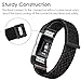 Fintie Band for Fitbit Charge 2, Breathable Nylon Sport Replacement Strap Wrist Bands with Adjustable Closure for Fitbit Charge 2 HR Smart Fitness Tracker, Black