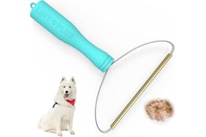 EYATEL LINTPLUS Dog Hair Carpet Rake & Remover - Pro Pet Hair Cleaner for Coats, Couch, Towers & Rugs - Easy Lint Removal!