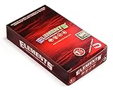 1 box - Elements RED 1 1/4 Slow Burn Hemp rolling paper + Magnetic Closure