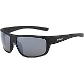 Piranha Eyewear Peak Black Sport Sunglasses with Smoke Lens and Full Frame