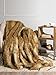 Best Home Fashion Platinum Frost Fox Faux Fur Full Throw Blanket - 58