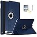 New iPad 9.7 2017 Case (2017 Model), JYtrend (R) Rotating Stand Smart Case Magnetic Auto Wake Up/Sleep Cover For A1822 A1823 MP2G2LL/A MP2J2LL/A MPGT2LL/A MPGW2LL/A MP2F2LL/A MP2H2LL/A (Royal Blue)