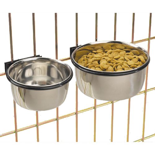 ProSelect Stainless Steel Coop Cups - Versatile Coop Cups for Pet and Animal Cages, 64-Ounce