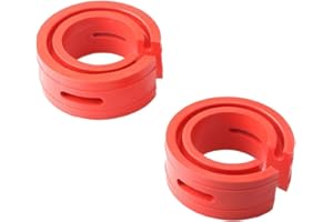 TSUGAMI 2PCS Round Car Coil Spring Spacers, Rubber Type-D Vehicle Coil Shock Absorber Spring Booster, Automotive Bumper Buffe