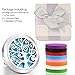 Car Diffuser,Jack & Rose Car Diffuser Essential Oil Car Vent Clip Air Freshener Purifier,Stainless Steel Aromatherapy Locket with 8 Washable Color Pads Christmas Gifts for Women