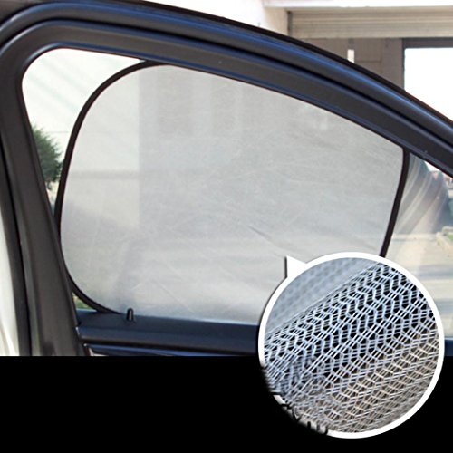 Iuhan Fashion 5 Pcs/Set Car Window Suction Cup Sun Visor Shade Curtain