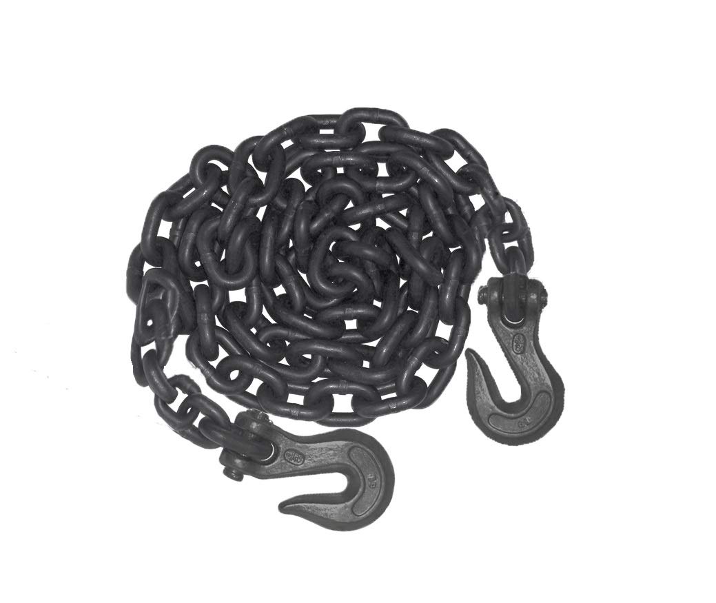 Tools House™ 10mm Heavy duty Towing chain 2.4 Ton Working load limit - Black (4 metres)