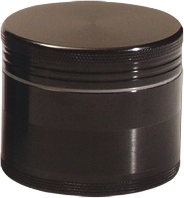 'Black Leaf' Al. Grinder black 4part in hoard can