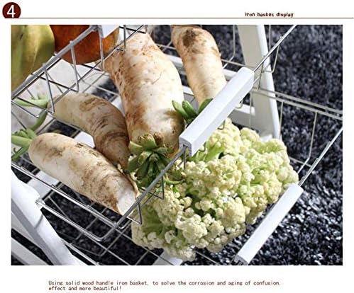 Rolling kitchen cart with drawers and basket, on wheels, priced at $79.99.